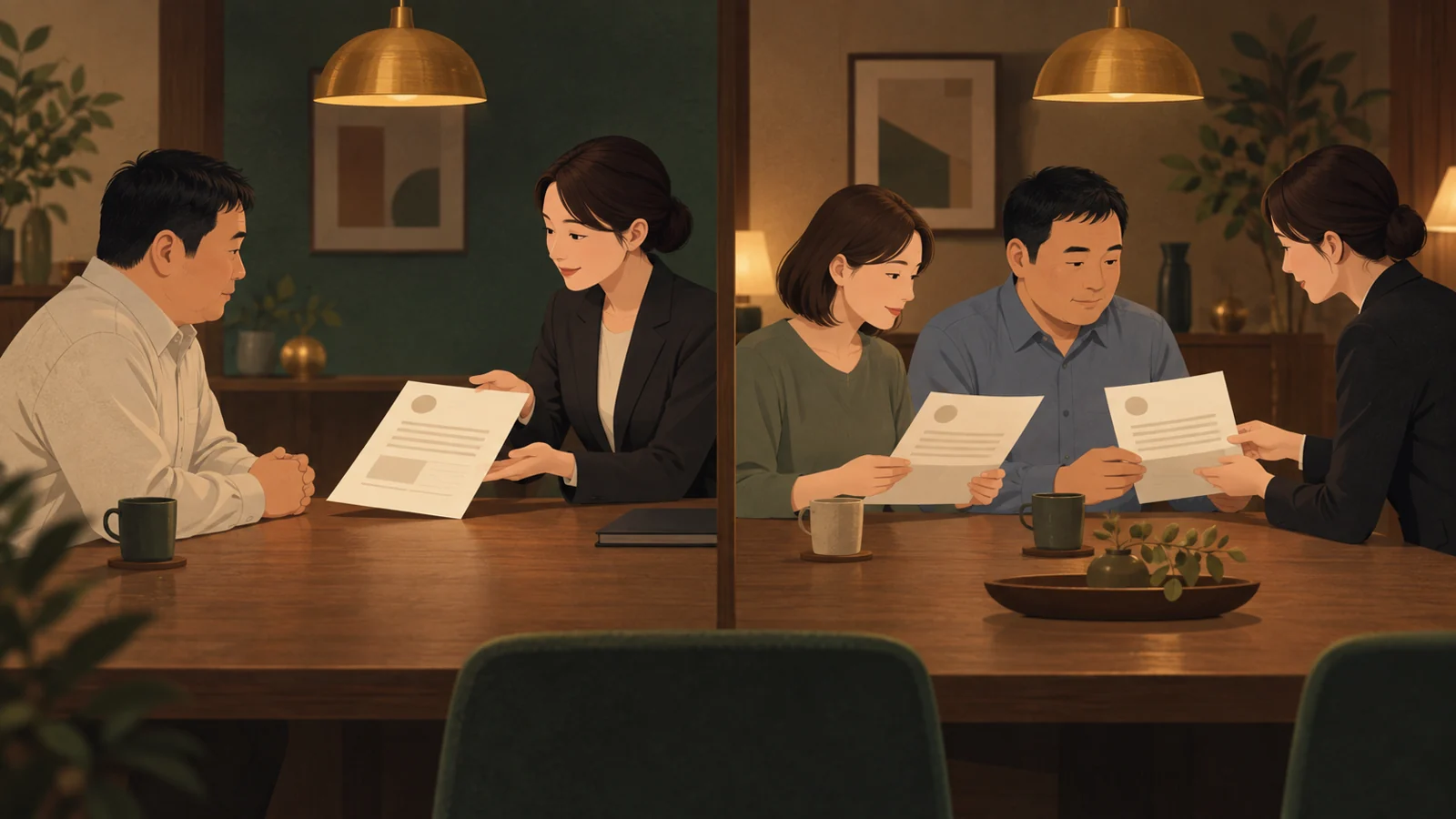 買主だけに渡す書面と、売主と買主の両方に渡す書面