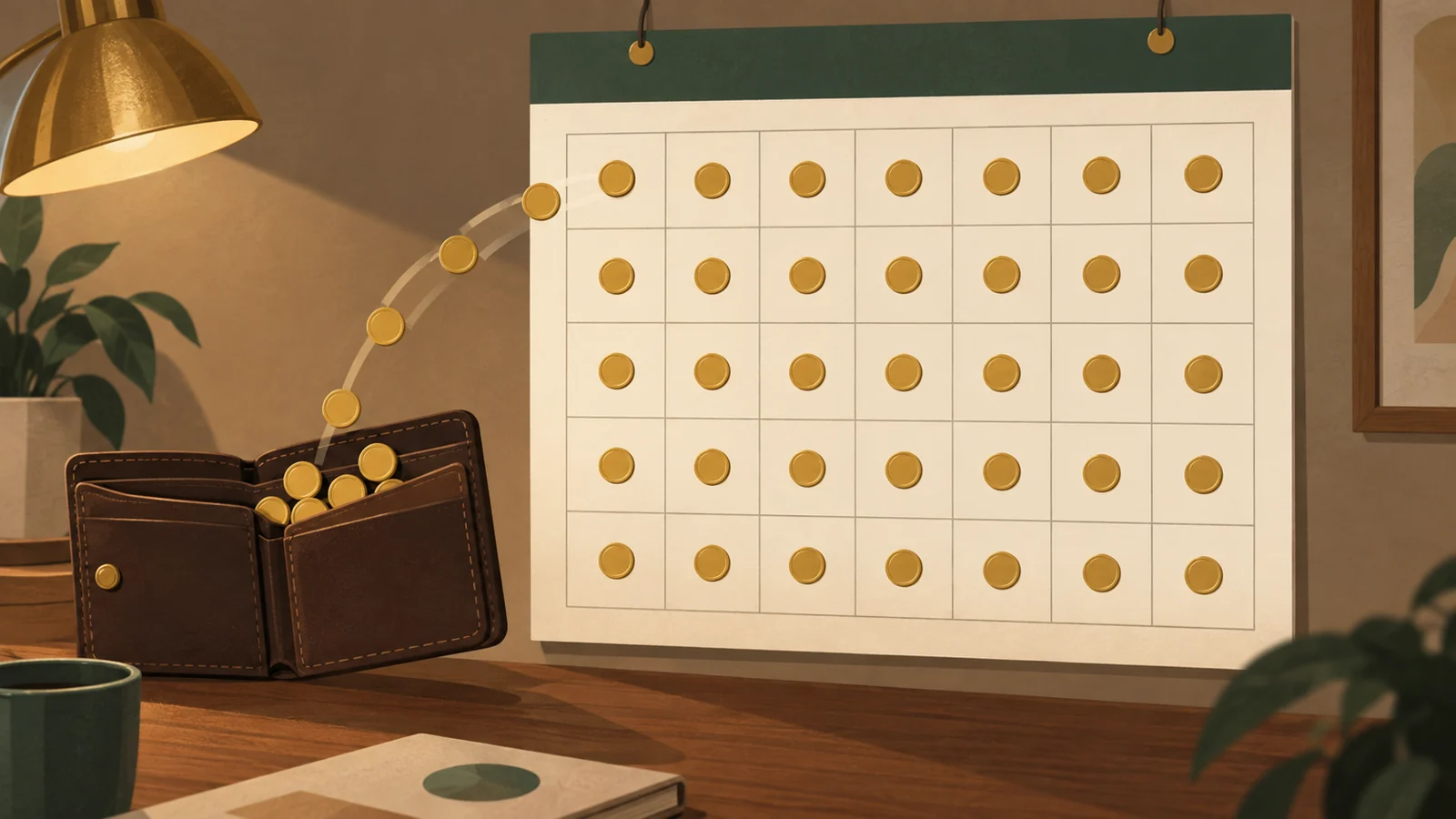 仕事のない日も含め、毎月決まって財布から出ていくお金